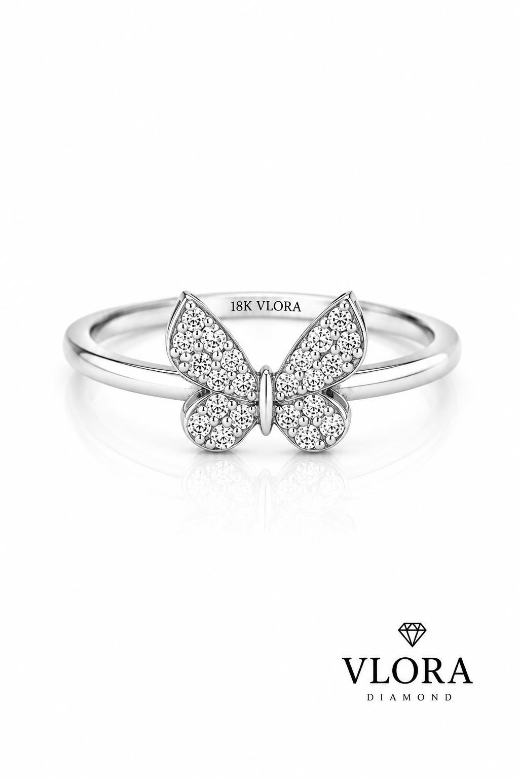 Pave Butterfly Ring Pave Butterfly Ring