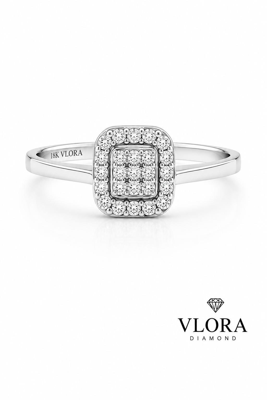 Rectangular Cluster Halo Ring Rectangular Cluster Halo Ring