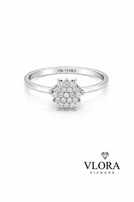 Rectangular Halo Baguette Ring