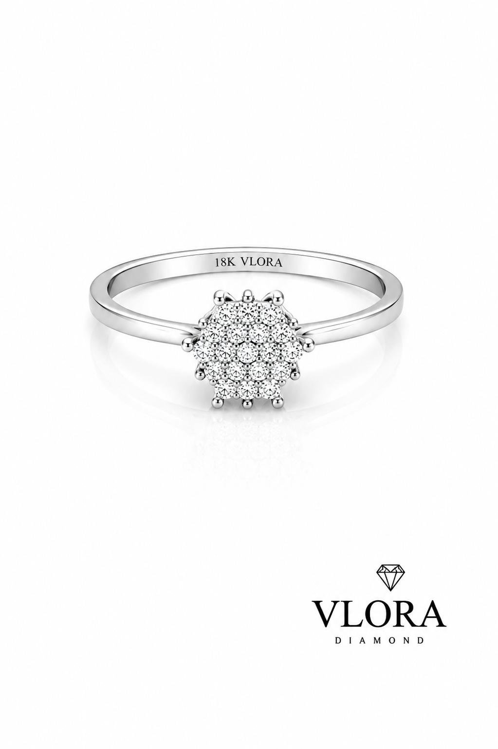 Rectangular Halo Baguette Ring Rectangular Halo Baguette Ring