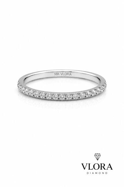 Slim Micro-Pave Wedding Band
